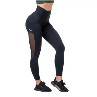 Nebbia Mesh 573 Damenleggings mit hoher Taille - schwarz