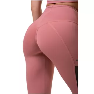 Women’s High-Waisted Leggings Nebbia Mesh 573 - Old Rose