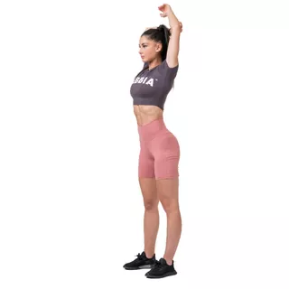 Női rövid ujjú crop top Nebbia Sporty Hero 584