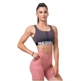 Nebbia Smart Zip 578 Sport-BH - Maron