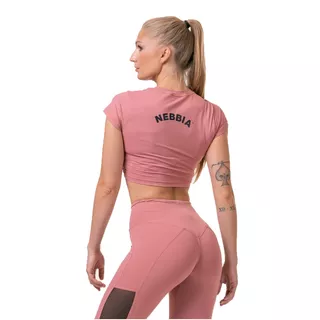 Nebbia Sporty Hero 584 Damen Crop Top mit kurzen Ärmeln