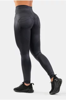 Női edző nadrág Nebbia Glossy Look Bubble Butt leggings magas derékkal