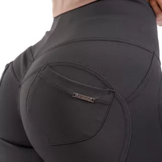 Női leggings magas derékkal Nebbia Lifting Effect Bubble Butt 587 - fekete