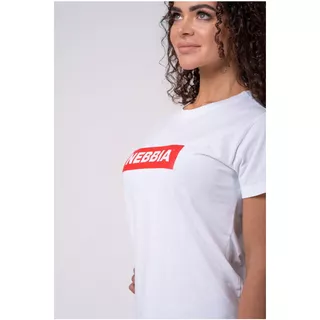 Koszulka damska T-shirt Nebbia Basic 592 - Biały