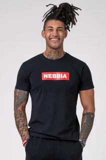 NEBBIA férfi póló 593 - fehér - fekete