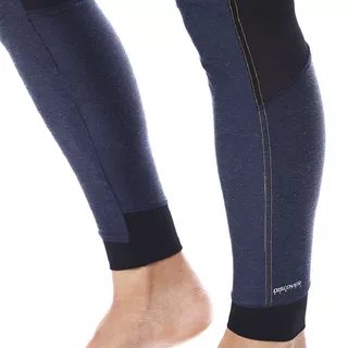 Damskie sportowe legginsy Jobe Discover Denim - Niebieski