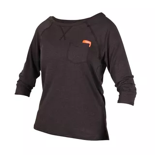 Damska bluzka t-shirt Jobe Loose Fit Grap - Czarny - Czarny