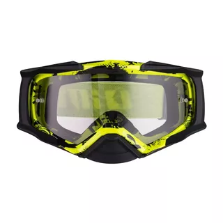 Motocross Goggles iMX Dust Graphic - Fluo Yellow-Black Matt