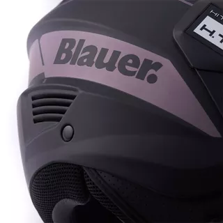 Moto přilba Blauer Brat Black/Grey - černá/šedá