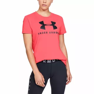 Women’s T-Shirt Under Armour Graphic Sportstyle Classic Crew - Rush Red