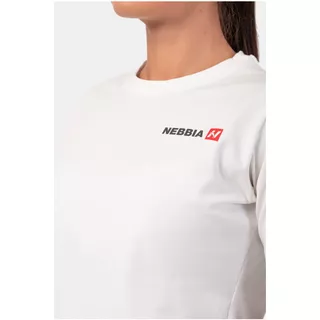 Dámský volný crop top Nebbia Minimalist Logo 600 - Black