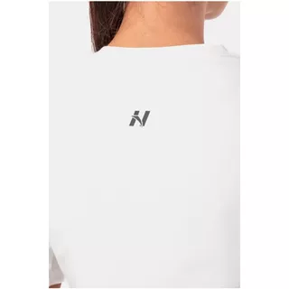 Women’s Flowy Crop Top Nebbia Minimalist Logo 600 - Cream