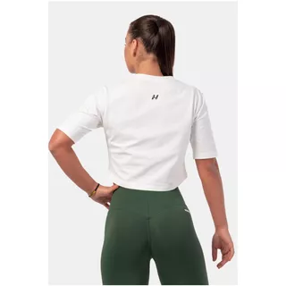 Női laza crop top Nebbia Minimalist Logo 600