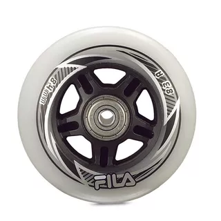 Inline Wheels FILA 80mm/82A with ABEC 5 Bearings, 6mm Spacer – 8 Pcs