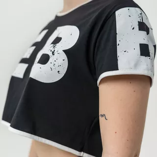 Crop-Top T-Shirt Nebbia GAME ON 610 - Weiss
