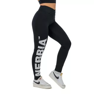 High-Waisted Workout Leggings Nebbia GLUTE CHECK 613 - Black