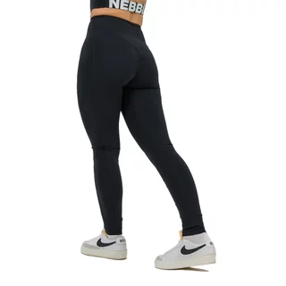 High-Waisted Workout Leggings Nebbia GLUTE CHECK 613 - Black