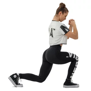 High-Waisted Workout Leggings Nebbia GLUTE CHECK 613 - Black