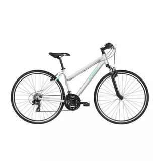 Damen Crossrad Kross Evado 1.0 28" - Modell 2023 - weiß/türkis - weiß/türkis