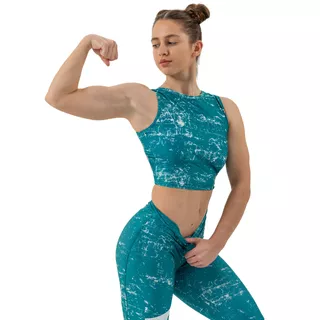 Crop top tílko Nebbia ROUGH GIRL 617 - Green