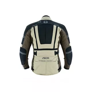 Men’s Touring Motorcycle Jacket BOS Maximum - Sand