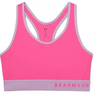 Women’s Sports Bra Under Armour Mid Keyhole - Mojo Pink