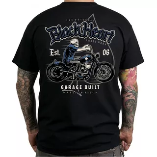 T-Shirt BLACK HEART Outcast - Black - Black