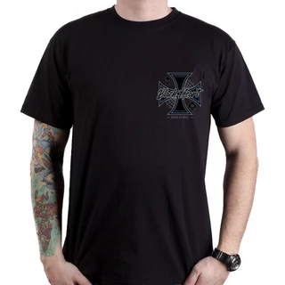 T-Shirt BLACK HEART Chopper Cross - Black