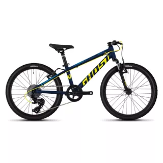 Ghost Kato 2.0 AL 20" Kinderfahrrad - Modell 2020 - Night Blue / Neon Yellow / Riot Blue