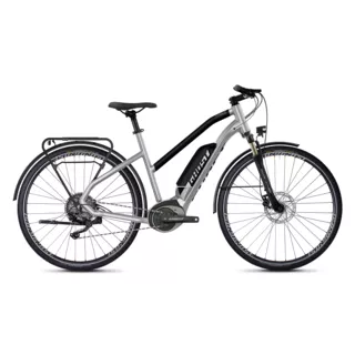 Dámsky trekingový elektrobicykel Ghost Hybride Square Trekking B2.8 Ladies 28" - model 2020 - Iridium Silver / Jet Black