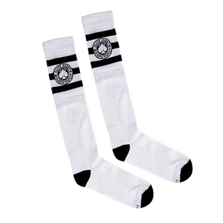 Podkolanówki BLACK HEART Ace of Spades Kneesocks - Biały