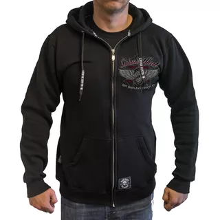 Mikina BLACK HEART Red Baron Chopper - černá, XL