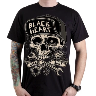 T-Shirt BLACK HEART Garage Built