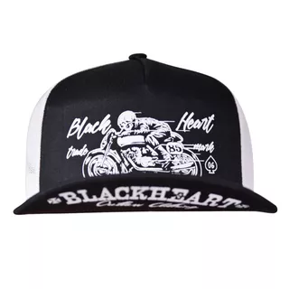 Black Heart Vintage Evil Trucker Cap - weiß