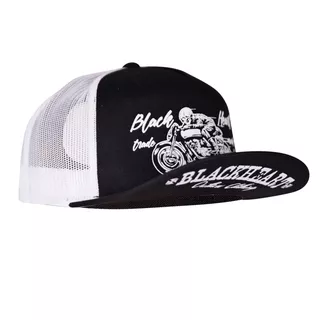 Snapback Hat BLACK HEART Vintage Evil Trucker