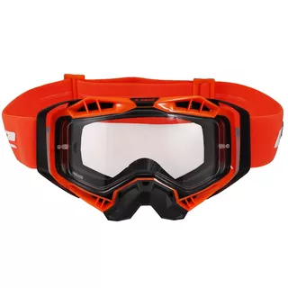 Enduro Clothing LS2 Aura Black H-V Orange čiré sklo