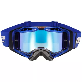 Motocross Goggles LS2 Aura Pro Black Blue iridiové sklo