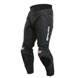Men’s Leather Moto Pants Spark ProComp - 3XL - Black
