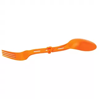 Skládací příbor Primus Folding Spork - Black - Tangerine