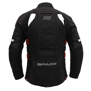 Men’s Textile Moto Jacket Spark Expedition - Black-Fluo Yellow