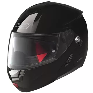 Moto prilba Nolan N90-2 Classic N-Com Glossy Black - čierna- lesk