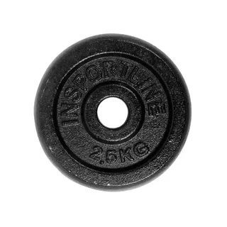 Żeliwne obciążenie talerz do sztangi 30mm inSPORTline Castblack 2,5 kg 30 mm