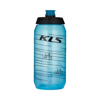 Cyklo láhev Kellys Kolibri 0,55l - Transparent Black - Transparent Blue