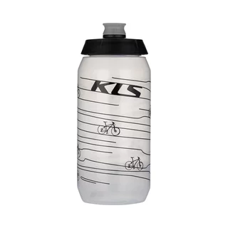 Cyklo láhev Kellys Kolibri 0,55l - Transparent Black - White