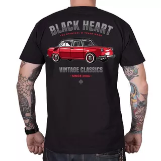 Tričko BLACK HEART MB - čierna