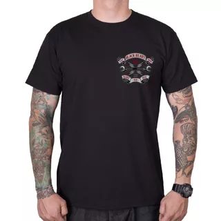 T-shirt koszulka BLACK HEART Ride or Die - Czarny