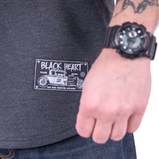 Tričko s dlhým rukávom BLACK HEART Garage Built - šedá
