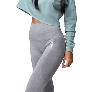 Boco Wear Sparkle Grey Melange Shape Push Up Damen Leggings - grau