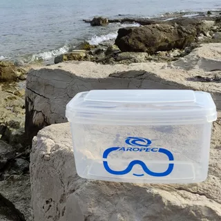 Swim Mask Box Aropec Transparent