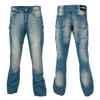 Men's moto jeans W-TEC Airweigt - Bright Blue